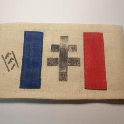 Brassard FFI artisanal en reproduction A25.3