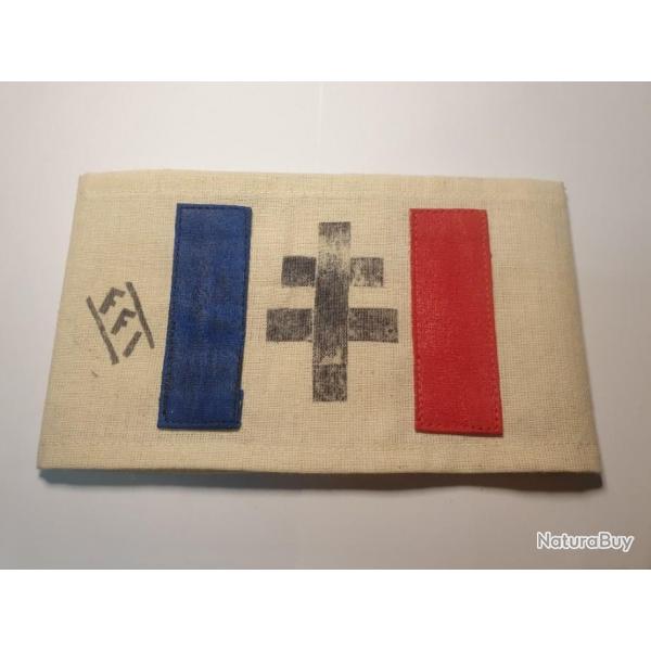 Brassard FFI artisanal en reproduction A25.3