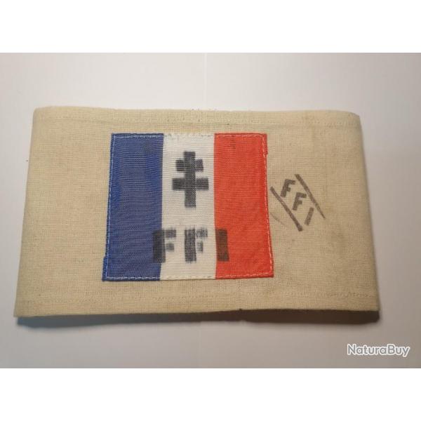 Brassard FFI artisanal en reproduction  A25.4