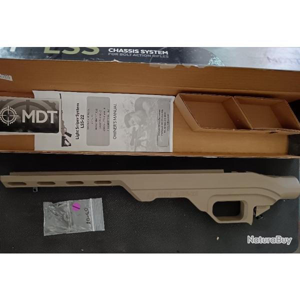 CHASSIS MDT LSS-22 Anshutz Match 54 DROITIER FDE