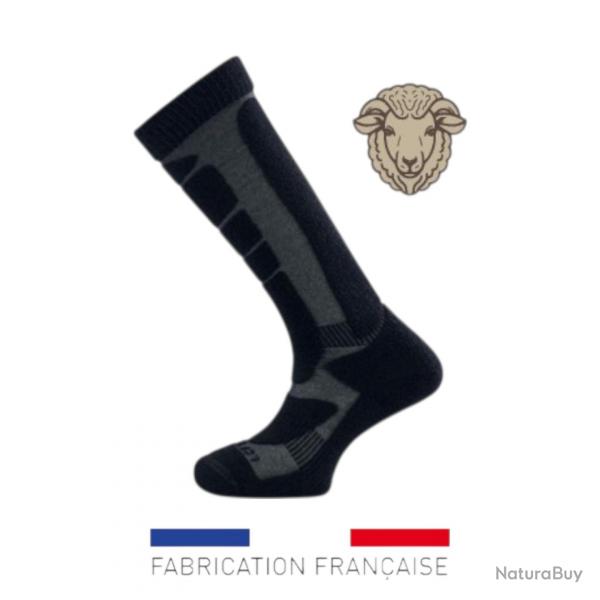 Chaussettes mi-bas Baroudeur "Climat froid" (laine Mrinos) 42/44