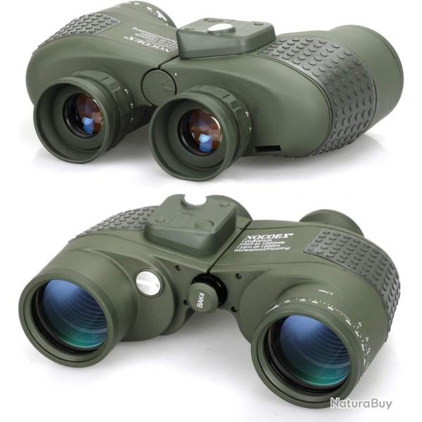 Jumelles Nautiques tanches 10x50 avec Tlmtre Boussole BAK4 Marine Navigation Chasse Observation
