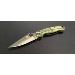 Spyderco C81GBKYLMCP2 Para Military 2 Salt, Yellow/Black G-10