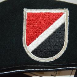 BERET VERT AMERICAIN DES FORCES SPECIALES-VIETNAM-AMERICAN GREEN BERET-BANCROFT AVEC PATCH