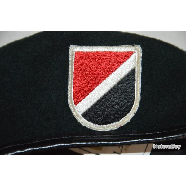BERET VERT AMERICAIN DES FORCES SPECIALES-VIETNAM-AMERICAN GREEN BERET-BANCROFT AVEC PATCH