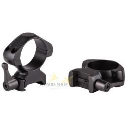 Paire de colliers de montage haut en acier attache rapide rail 21mm picatinny diamètre 25,4 mm