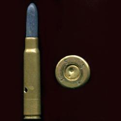 7.92 x 57 Mauser - RARE à blanc pour MG 08-15 - balle bois bleue -  Allemagne guerre 14-18