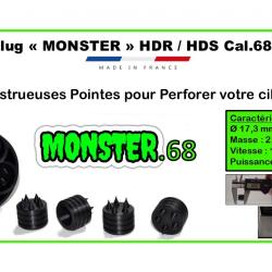 .68 MONSTER x100 // Slugs cal. 68 HDR & HDS // lot de 100 Slugs