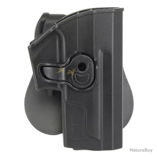Holster Cytac pour pistolet Sig Sauer SP2022 en polymre renforc noir