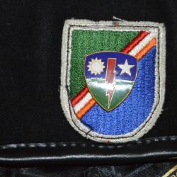 BERET NOIR AMERICAIN DES FORCES SPECIALES - COMMANDO - VIETNAM-AMERICAN BLACK BERET-DENMARKS