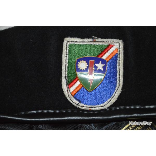BERET NOIR AMERICAIN DES FORCES SPECIALES - COMMANDO - VIETNAM-AMERICAN BLACK BERET-DENMARKS