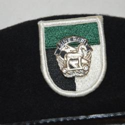 BERET NOIR AMERICAIN DES FORCES SPECIALES -VIETNAM-AMERICAN BLACK BERET-BANCROFT-SINE  PARI