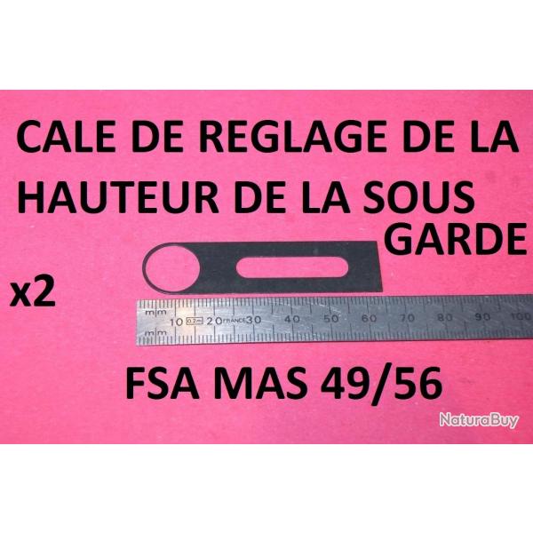 2 cales reglage hauteur de la sous garde de FSA MAS 49-56 49/56 - VENDU PAR JEPERCUTE (D25C2)
