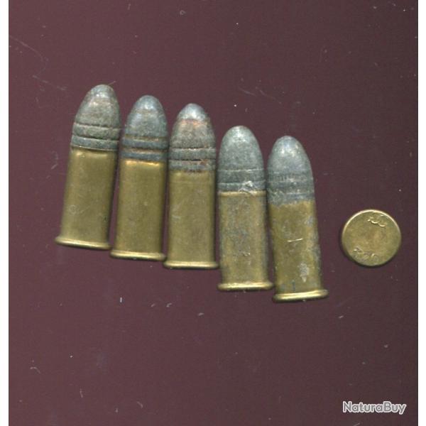 Lot de 6 cartouches .320 Revolver BullDog percussion centrale