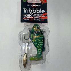Leurre souple armé Sakura Tribbble  67mm/35,5g Green zébra