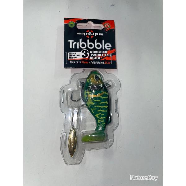 Leurre souple arm Sakura Tribbble  67mm/35,5g Green zbra