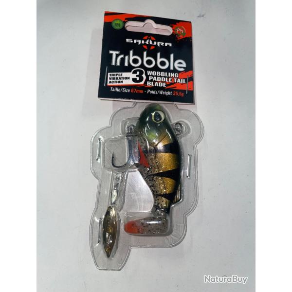 Leurre souple arm Sakura Tribbble  67mm/35,5g colori exclu EuroPche gold