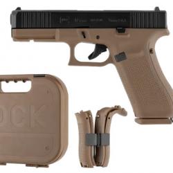 PIST GLOCK 17 GEN5 CAL 9 MM PAK COYOTE  edition limitee french army  lock perfection