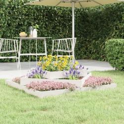 Jardinière Blanc 112x112x27 cm Bois massif de pin