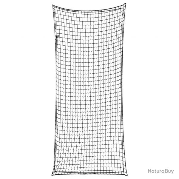 Filet pour remorque avec corde lastique noir 8x3,5 m PP