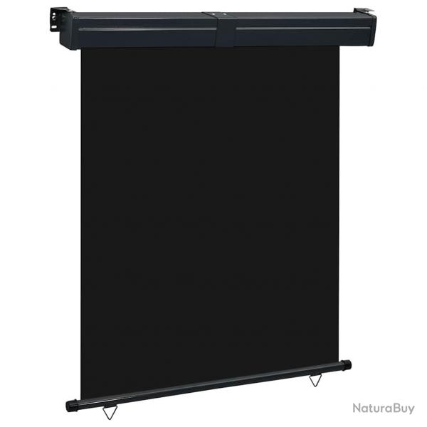 Auvent latral de balcon 145x250 cm noir