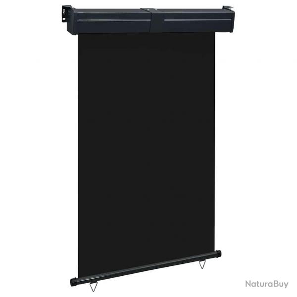 Auvent latral de balcon 125x250 cm noir