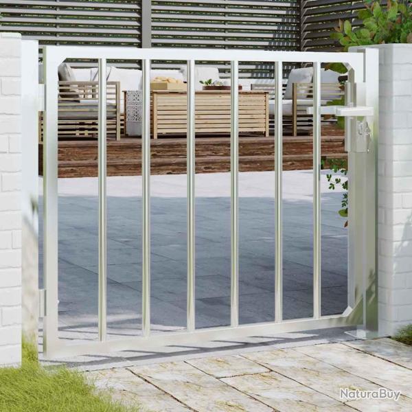 Portail de jardin 100x75 cm acier inoxydable