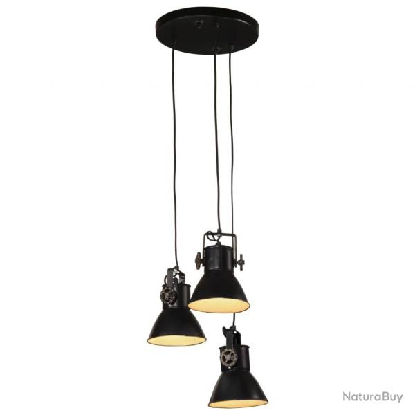 Lampe suspendue 25 W noir 30x30x100 cm E27