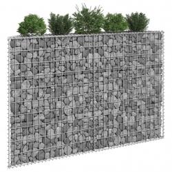 Lit surélevé à gabion en trapèze Acier galvanisé 150x20x100 cm