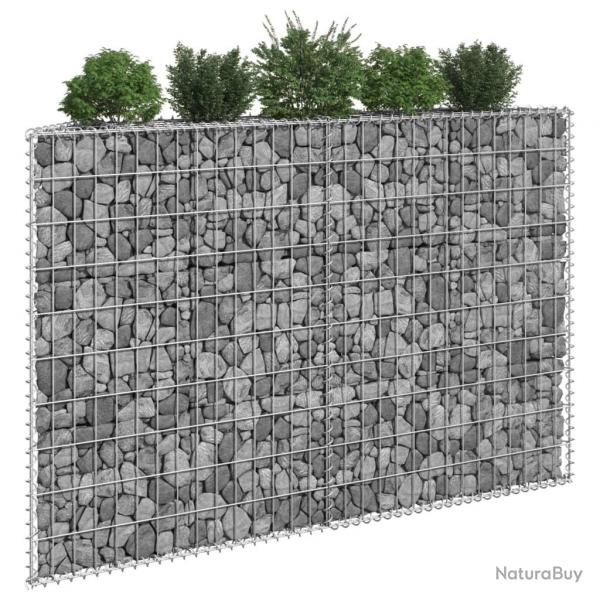 Lit surlev  gabion en trapze Acier galvanis 150x20x100 cm