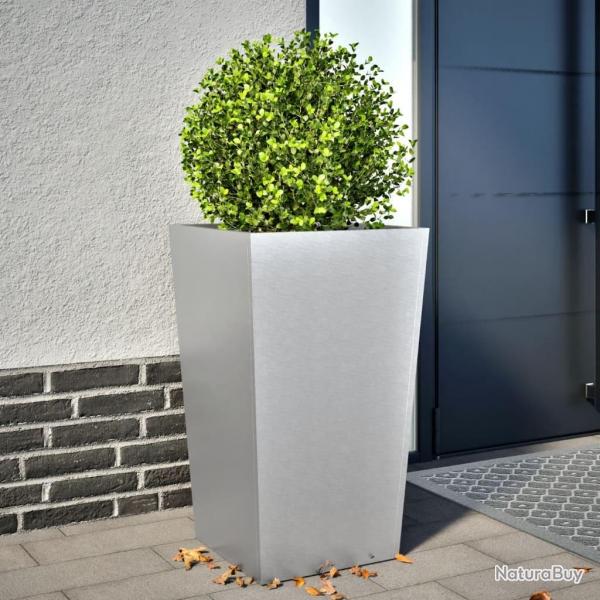 Jardinire 45x45x75 cm acier galvanis