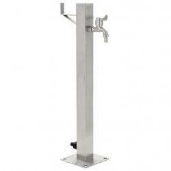 Colonne à eau de jardin carrée Acier inoxydable 65 cm