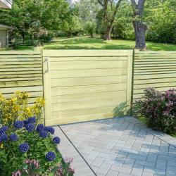 Portail de jardin Bois de pin imprégné 75x100 cm