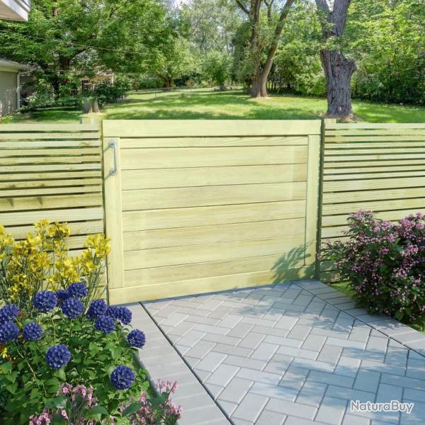 Portail de jardin Bois de pin imprgn 75x100 cm