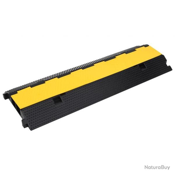 Rampe de protection de cble avec 2 canaux 100 cm caoutchouc