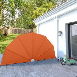 Auvent latéral pliable de terrasse Terre cuite 200 cm