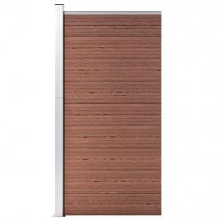 Panneau de clôture WPC 95x186 cm Marron