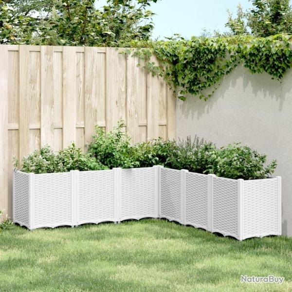 Jardinire blanc 160x160x53 cm polypropylne