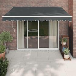 Auvent rétractable automatique anthracite 3,5x2,5 m