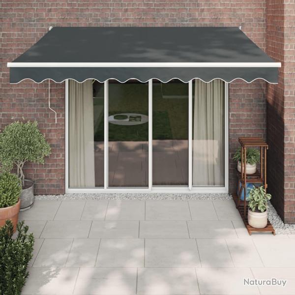 Auvent rtractable automatique anthracite 3,5x2,5 m