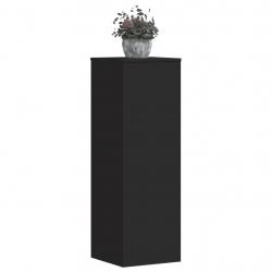 Supports pour plantes 2 pcs noir 33x33x100 cm bois d'ingénierie