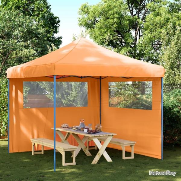 Tente de rception pliable escamotable avec 2 parois latrales