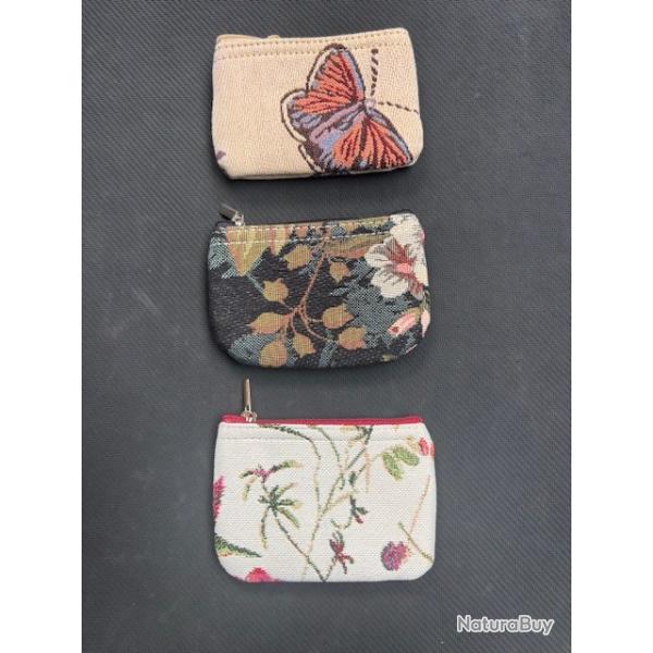 lot de trois portes monnaies avec motif diffrents dstockage enchre  4