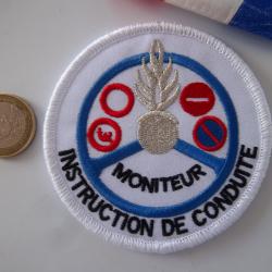écusson militaire moniteur instruction conduite gendarmerie insigne tissu