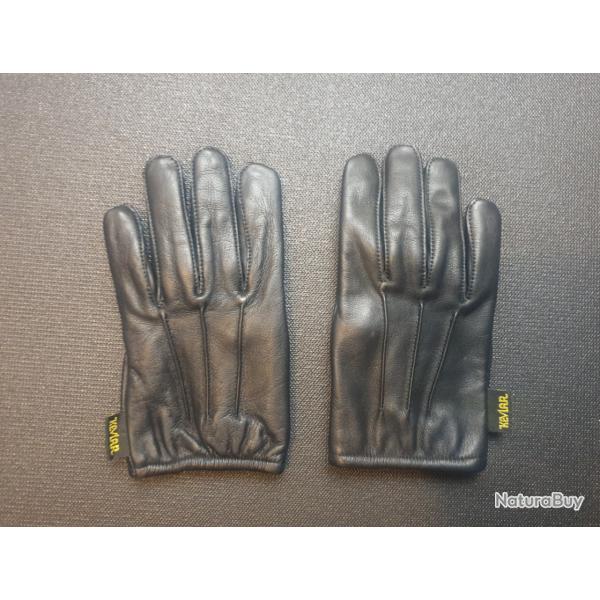 Gants Police UK de Palpation Cuir Doublure Kevlar Taille M