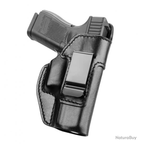 Holster Glock 45 Cuir Vritable - Fait Main - Port Interne - SKX INDUSTRIES
