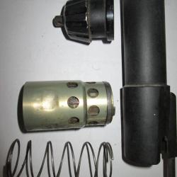 Bouchon de magasin, ressort de rappel, piston d'emprunt des gaz, tube de réarmement Browning fusion