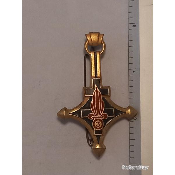 Insigne de la 3me compagnie saharienne porte de la Lgion trangre (3me CSPLE)