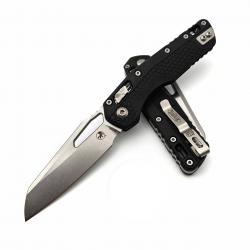 Couteau Microtech Standard Issue MSI Lame Acier Bohler M390MK Manche Polymère Noir USA MCT210T10PMBK