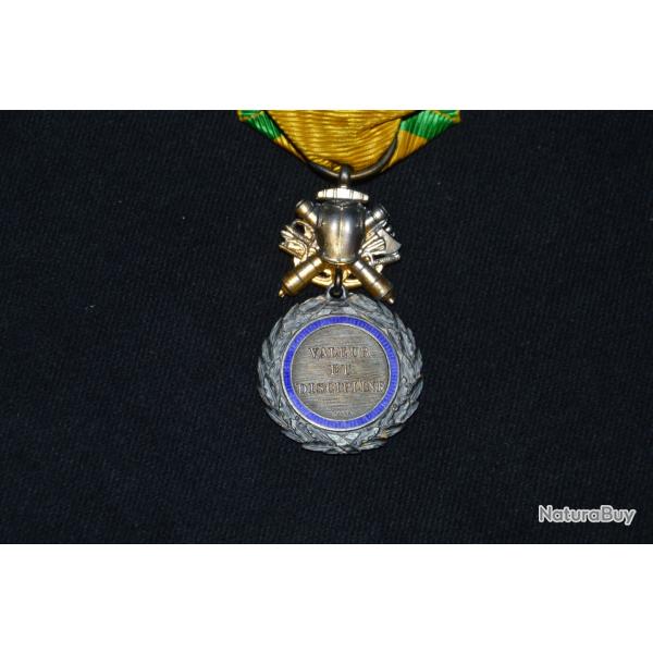 EXCEPTIONNELLE MEDAILLE MILITAIRE 1870-RARE 4 TYPE BIFACE CUIRASSE SIGNEE BARRE